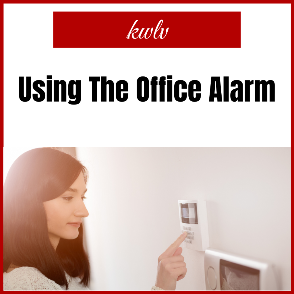 This section will explain how to use the office alarm system