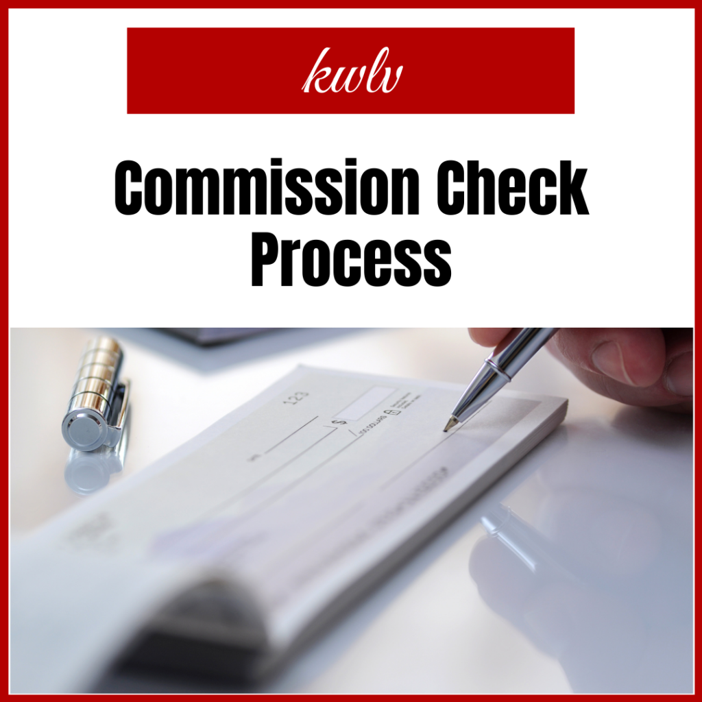 the commission check process