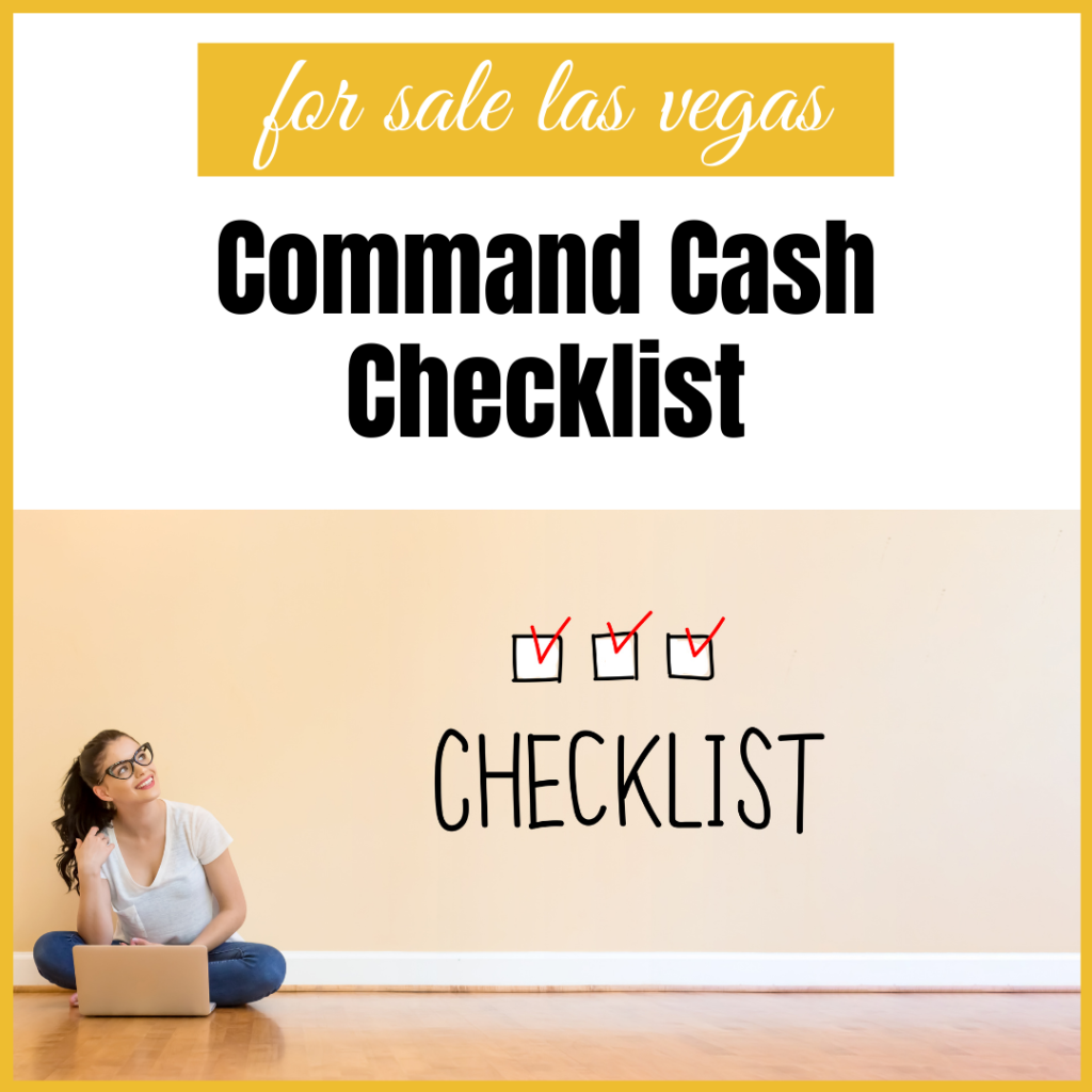 command cash checklist
